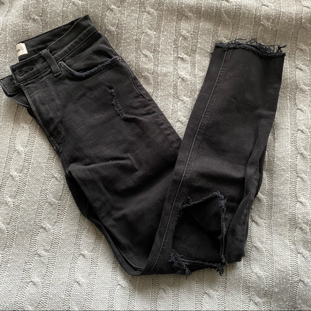 BLACK RIPPED REFORMATION JEANS